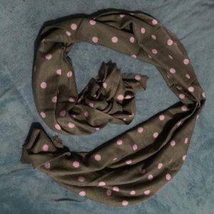 Olive Polka Dot Scarf - Meg Cohen